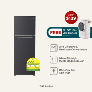 Lumine Series 334L Top Mount Fridge with FREE 1L DC Mini Air Cooler (Worth $139)