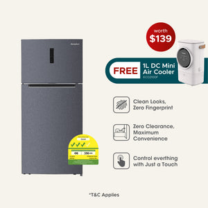 Lumine Series 480L Top Mount Fridge with FREE 1L DC Mini Air Cooler (Worth $139)