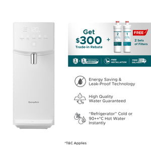 Tankless Hot & Cold Water Purifier | Leak Proof Technology | Energy Saving | Made in Korea | Quality Water | Instant Refrigerator-Cold or 90++°C Hot Water with FREE Ceramic Rice Cooker