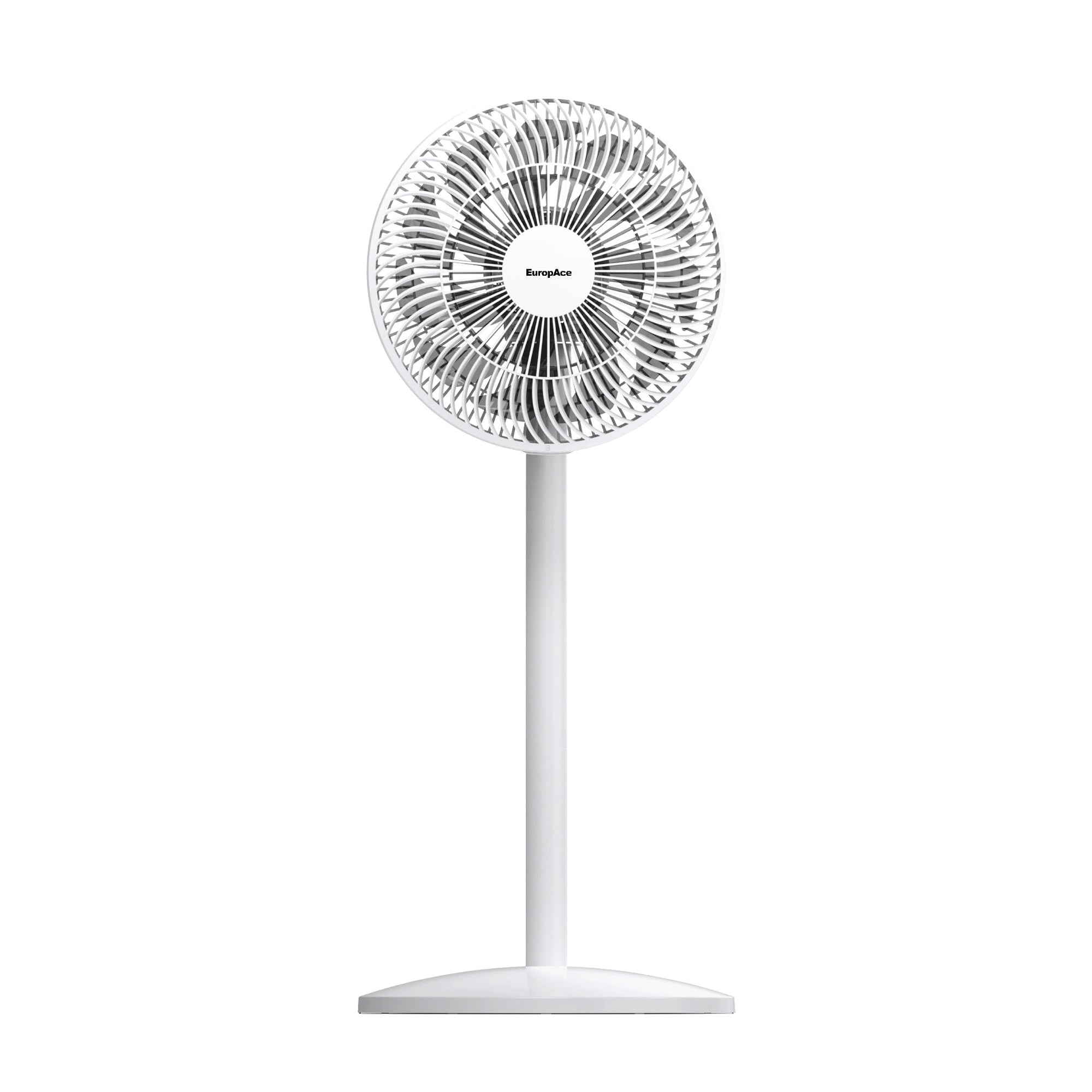 EuropAce 12” Living Fan with Remote Control | ELF3124DWH |  Auto Left & Right Oscillation 90 degree & Remote Control