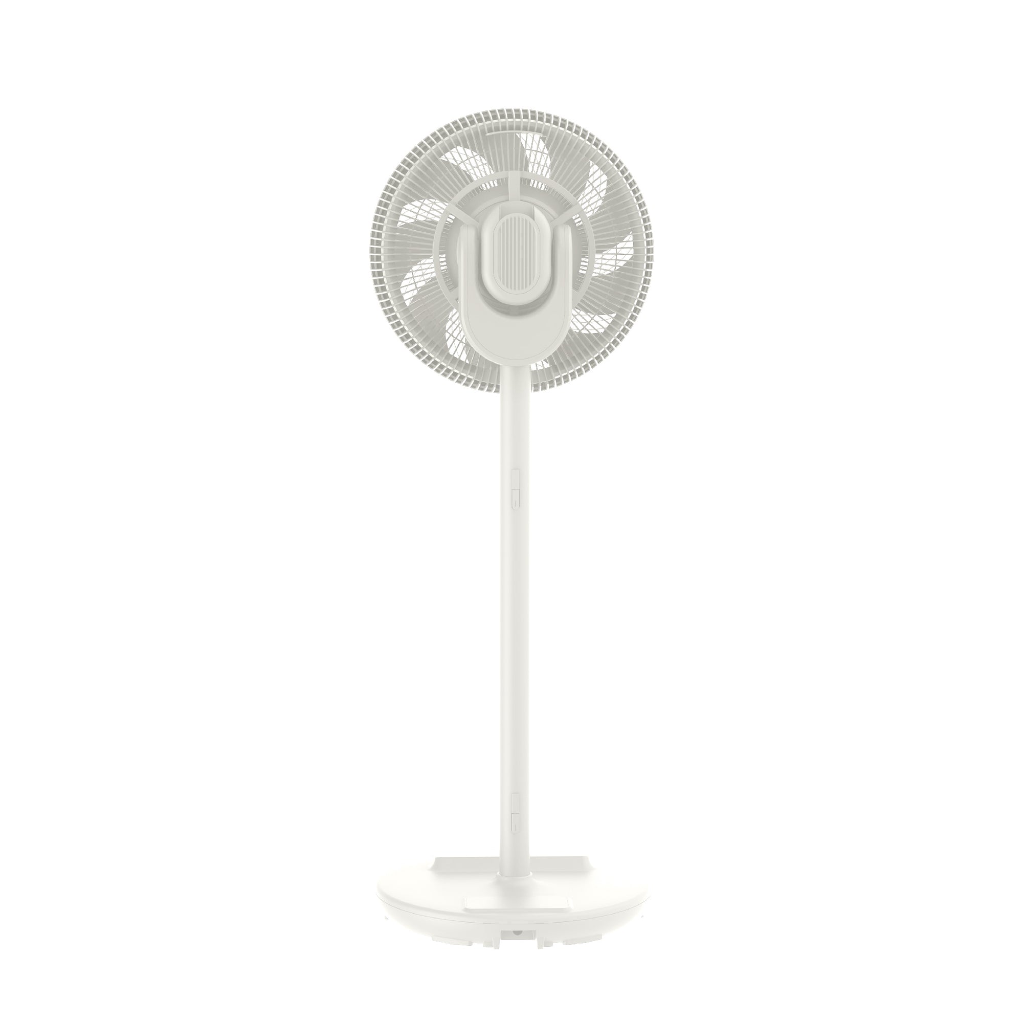 12” Portable DC High Velocity Fan w Ambient Light (White) | Power on the Go (Power Bank Compatible), 3D Oscillation, Easy Clean