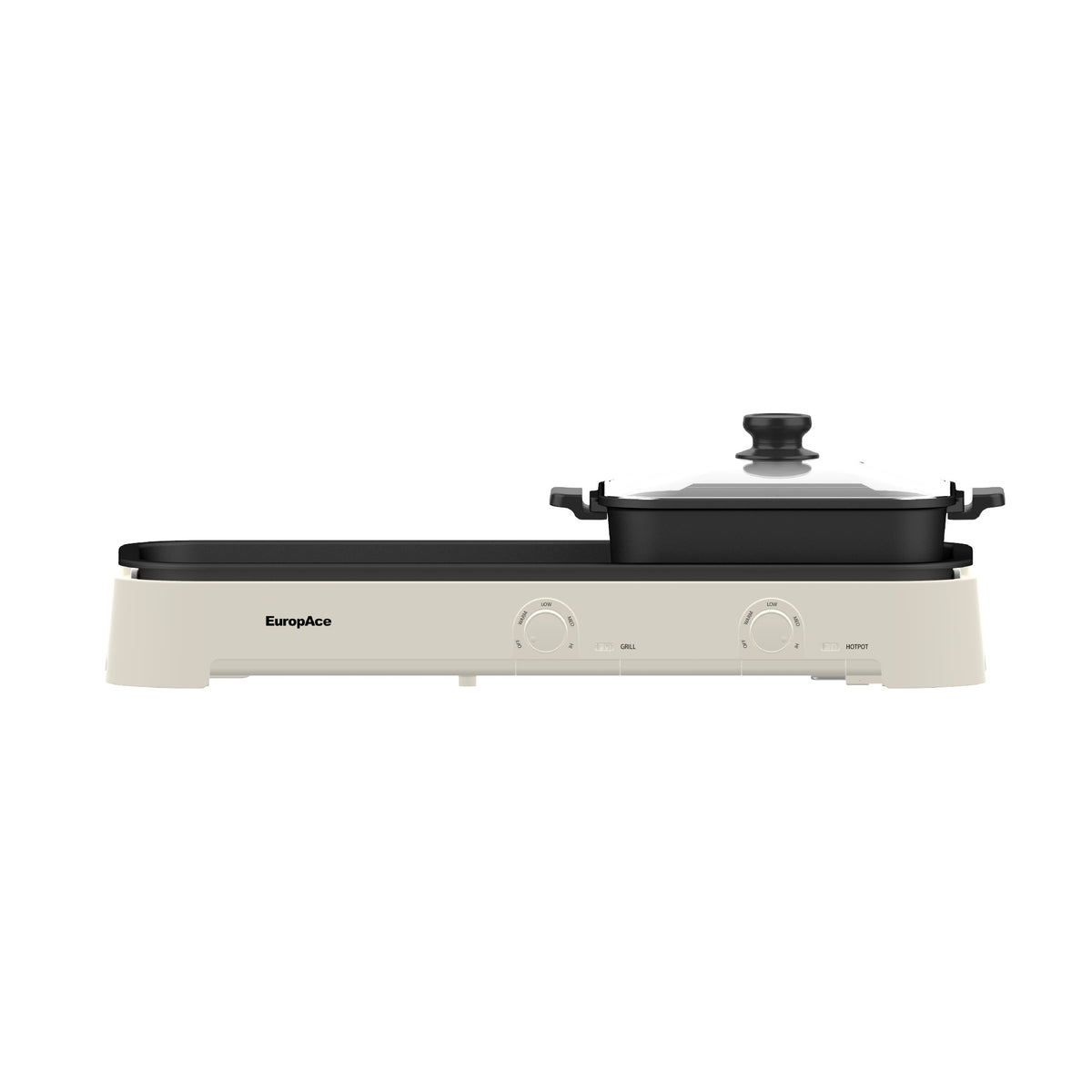 [NEW MODEL] Pre-Order 3.5L Hotpot with Non-Stick Grill Pan | Yuan Yang Hotpot & Grill | Dual Independent Temperature Control | 2200W Fast Heating