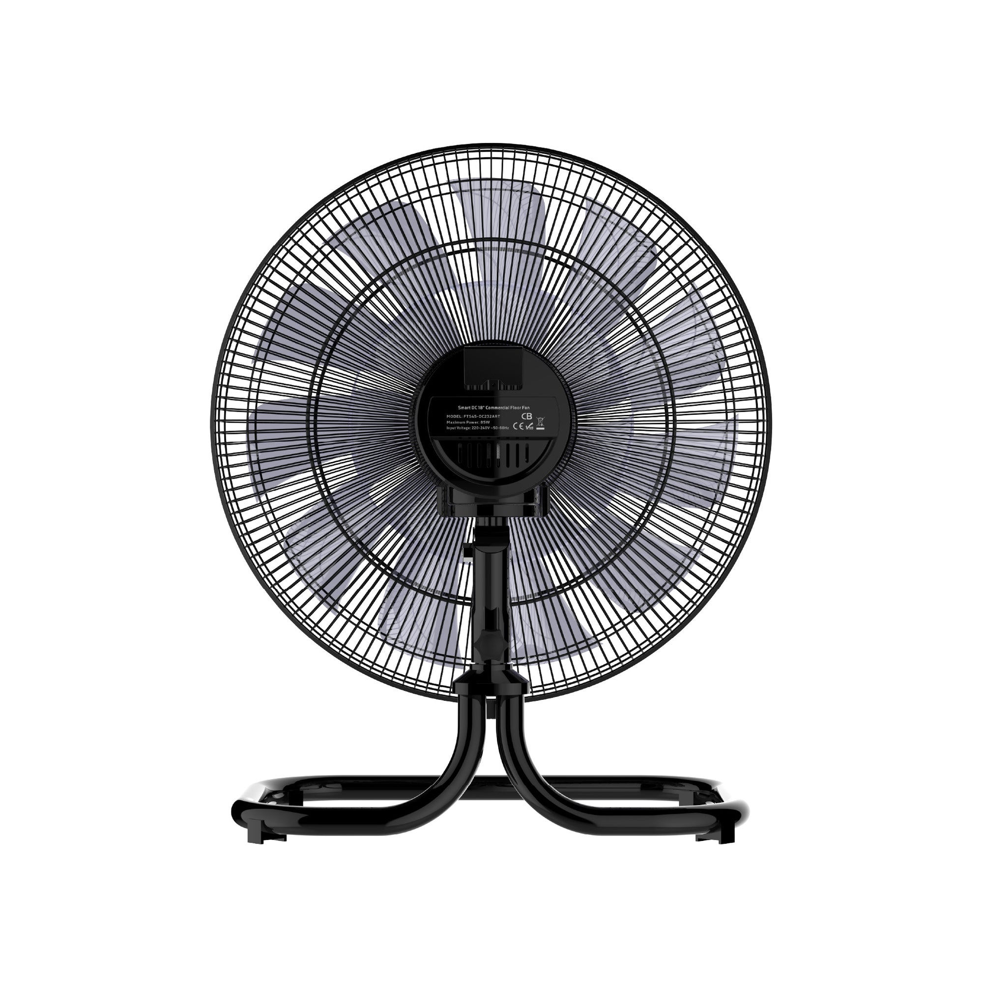 Essential Series 18" DC Circulator Floor Fan | Ceiling Fan Power up to 9,690 m³/h airflow, 18 blades, Touch Control Panel + LED Display