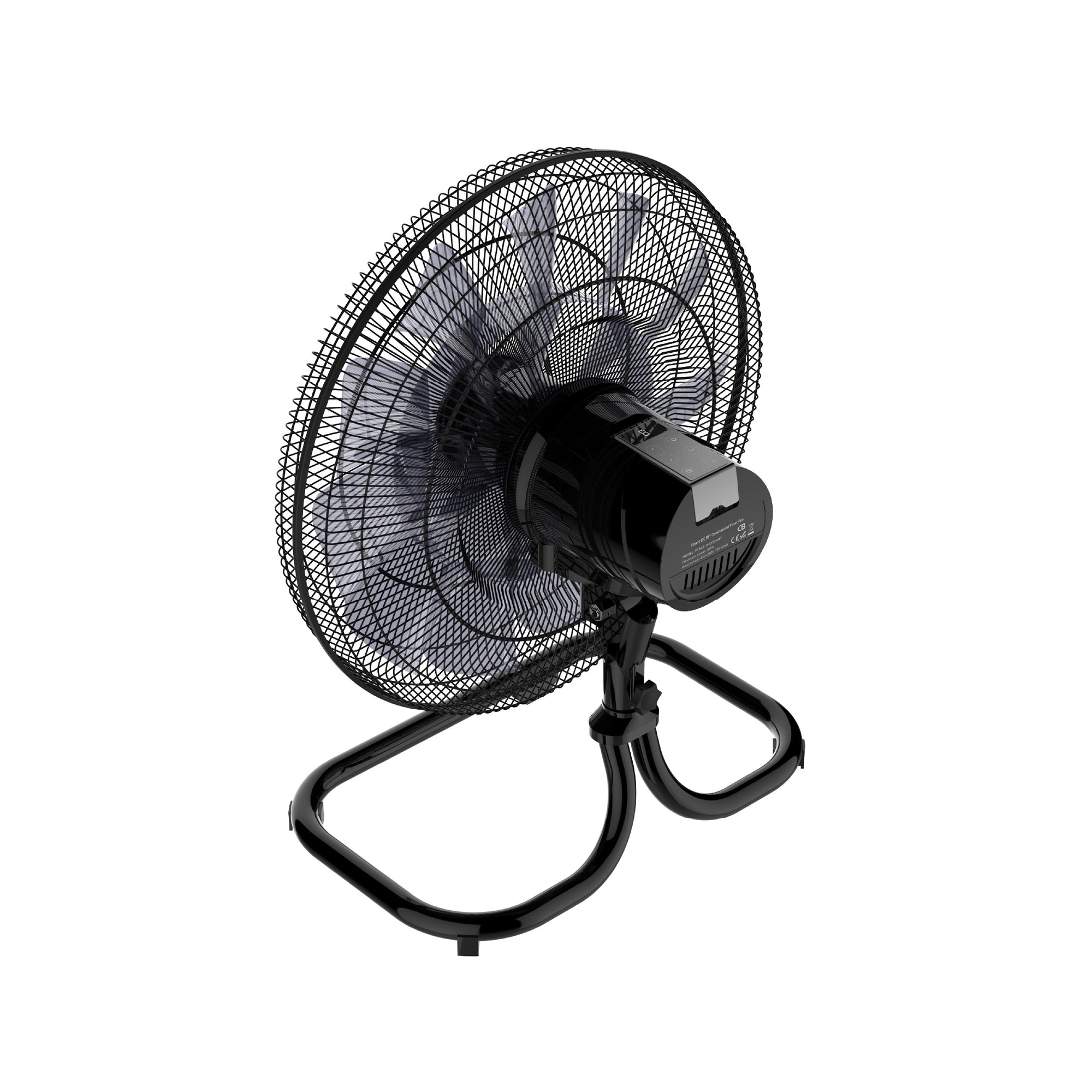 Essential Series 18" DC Circulator Floor Fan | Ceiling Fan Power up to 9,690 m³/h airflow, 18 blades, Touch Control Panel + LED Display