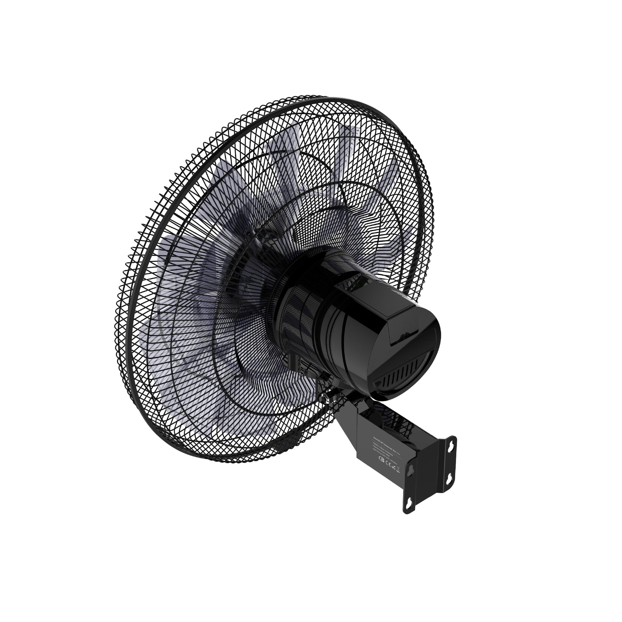 Essential Series 18" DC Circulator Wall Fan | Ceiling Fan Power up to 9,690 m³/h airflow, 18 blades, Touch Control Panel + LED Display