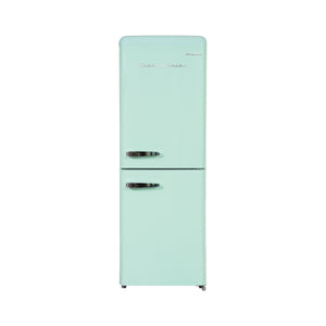 170L Retro 2-Door Bottom Mount Fridge | Upgraded 3 Ticks, No-Frost, Fast Freezing, Fast Cooling, Eco Mode