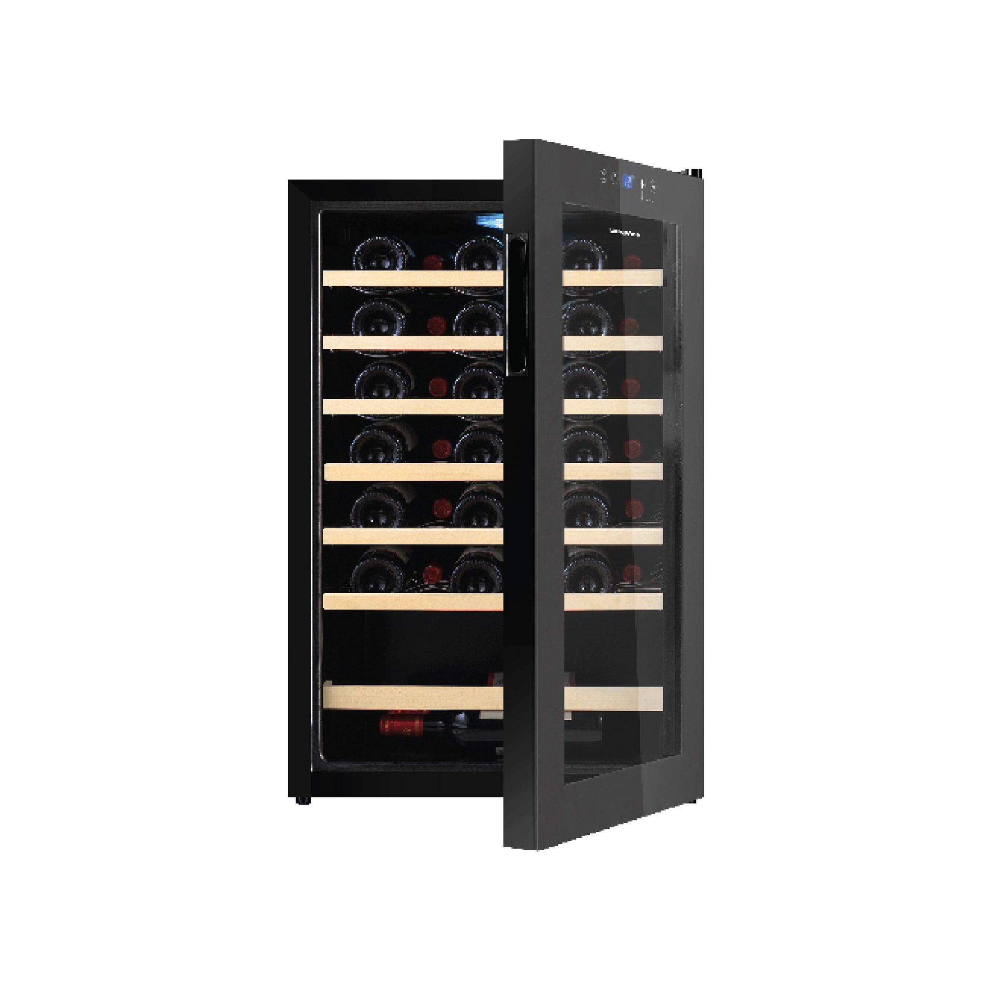 48 Bottles Wine Chiller  | 3 Layered Anti-UV Glass, Beechwood Shelves