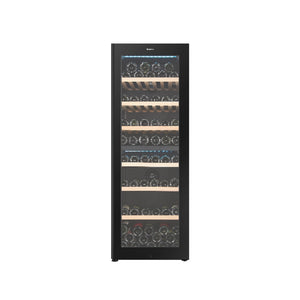 (Pre-Order) 98 Bottles Dual Zone Wine Chiller | 3 Layered Anti-UV Glass, Beechwood Shelves
