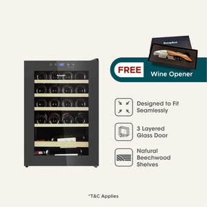 20 Bottles Wine Chiller with FREE Wine Opener Set