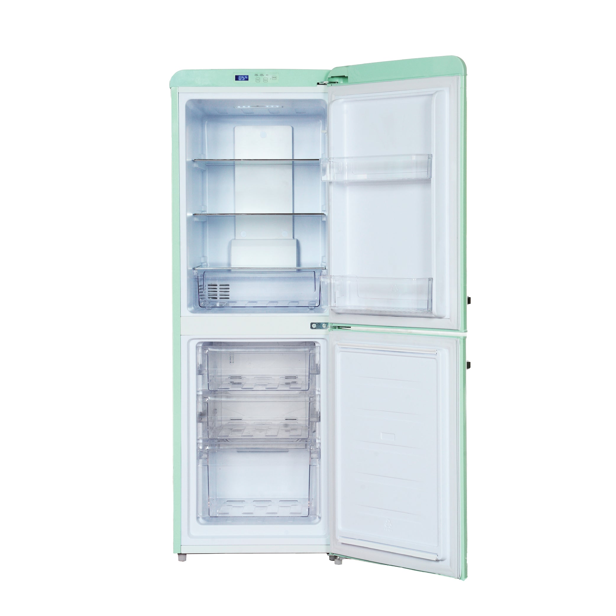 170L Retro 2 Door Bottom Mount Fridge | No-Frost, Fast Freeze