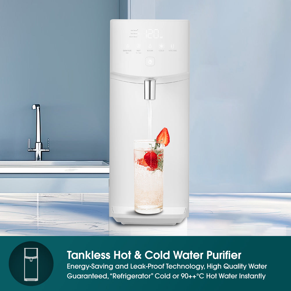 EuropAce EWP9120D Tankless Hot & Cold Water Purifier | Leak Proof Technology | Energy Saving | Made in Korea | Quality Water | Instant Refrigerator-Cold or 90++°C Hot Water