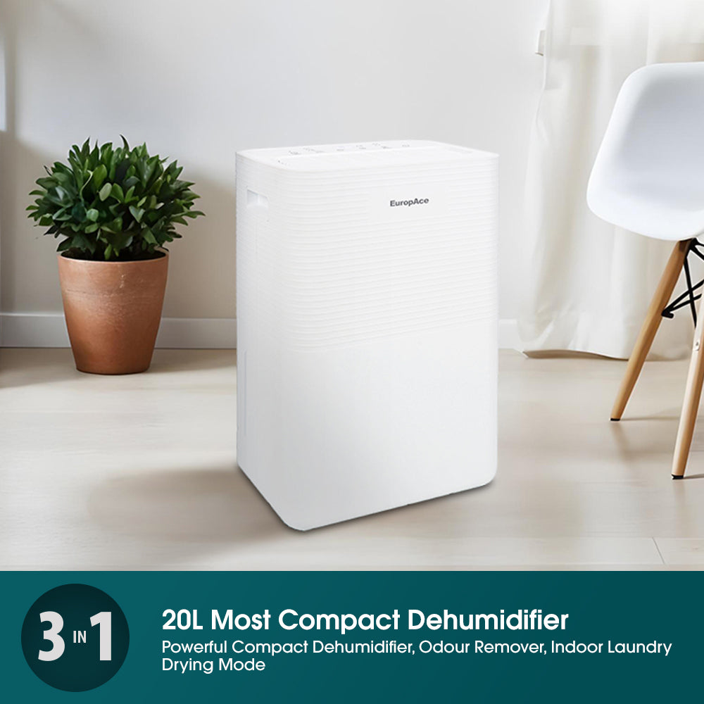 20L Most Compact Dehumidifier (3-IN-1) | EDH3200DWH – EuropAce