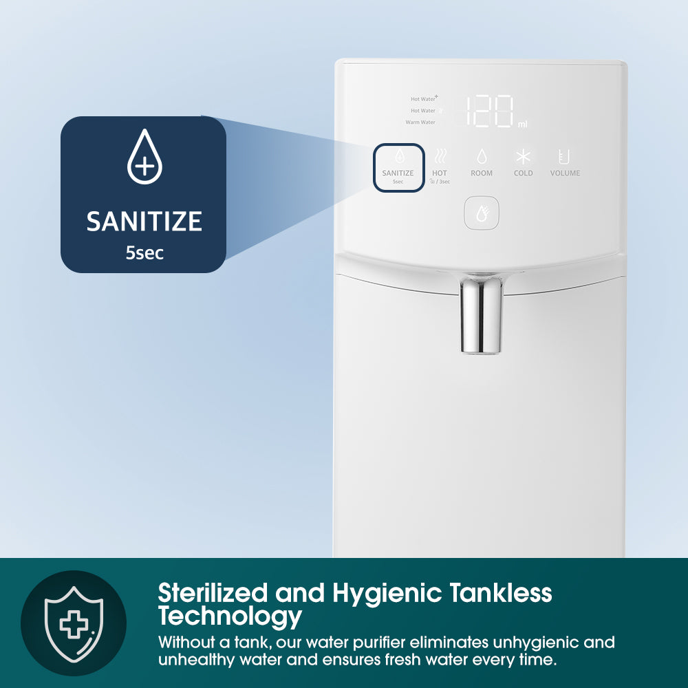 EuropAce EWP9120D Tankless Hot & Cold Water Purifier | Leak Proof Technology | Energy Saving | Made in Korea | Quality Water | Instant Refrigerator-Cold or 90++°C Hot Water
