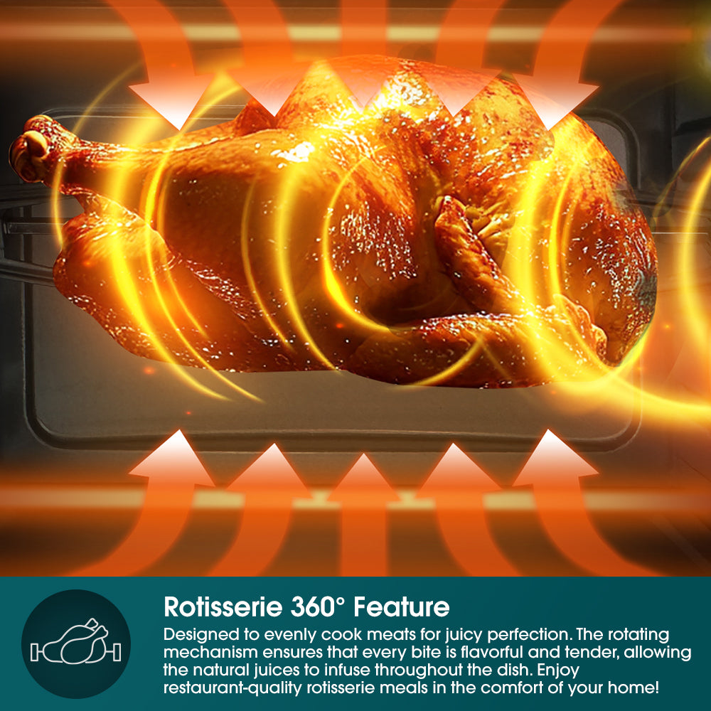 45L Electric Convection Oven with Rotisserie