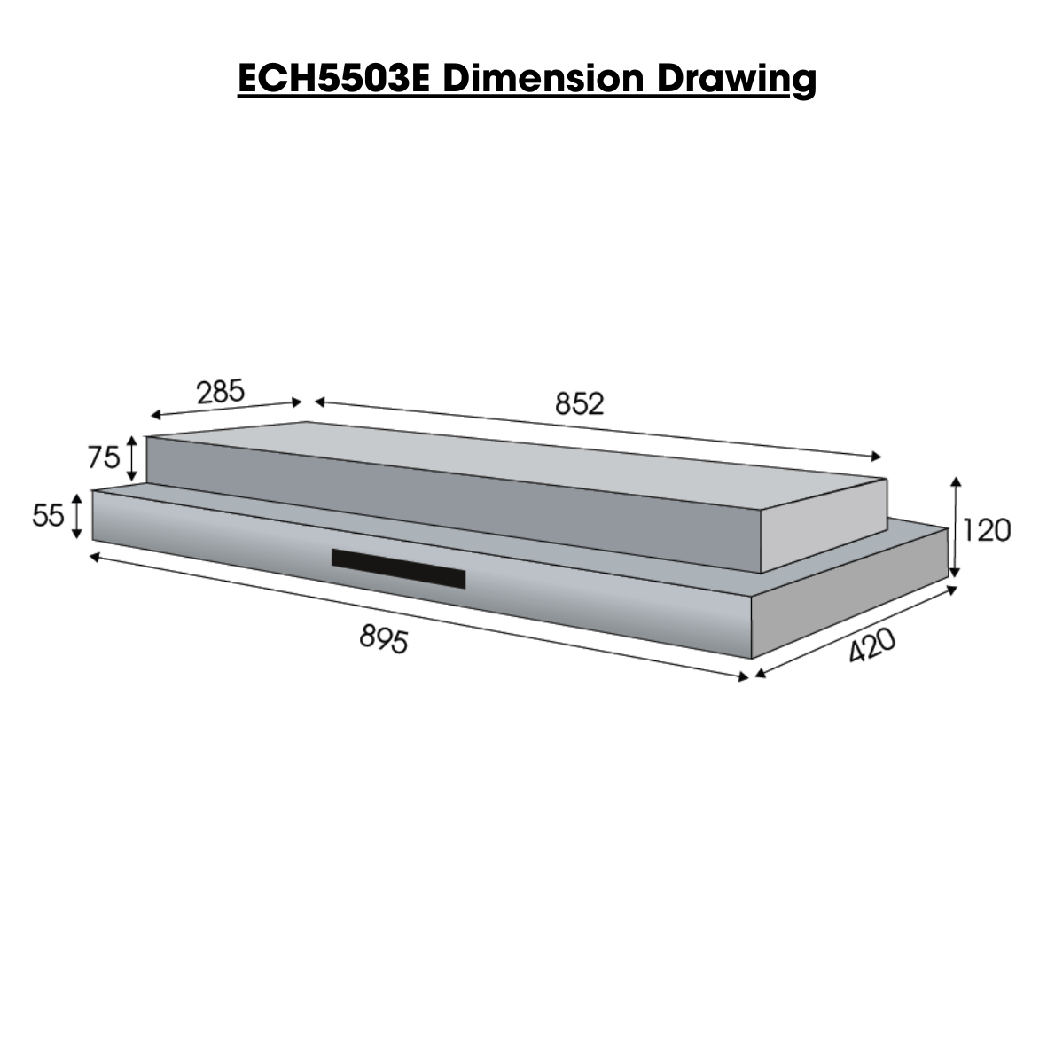 90cm Slimline Hood (Upgraded Version)