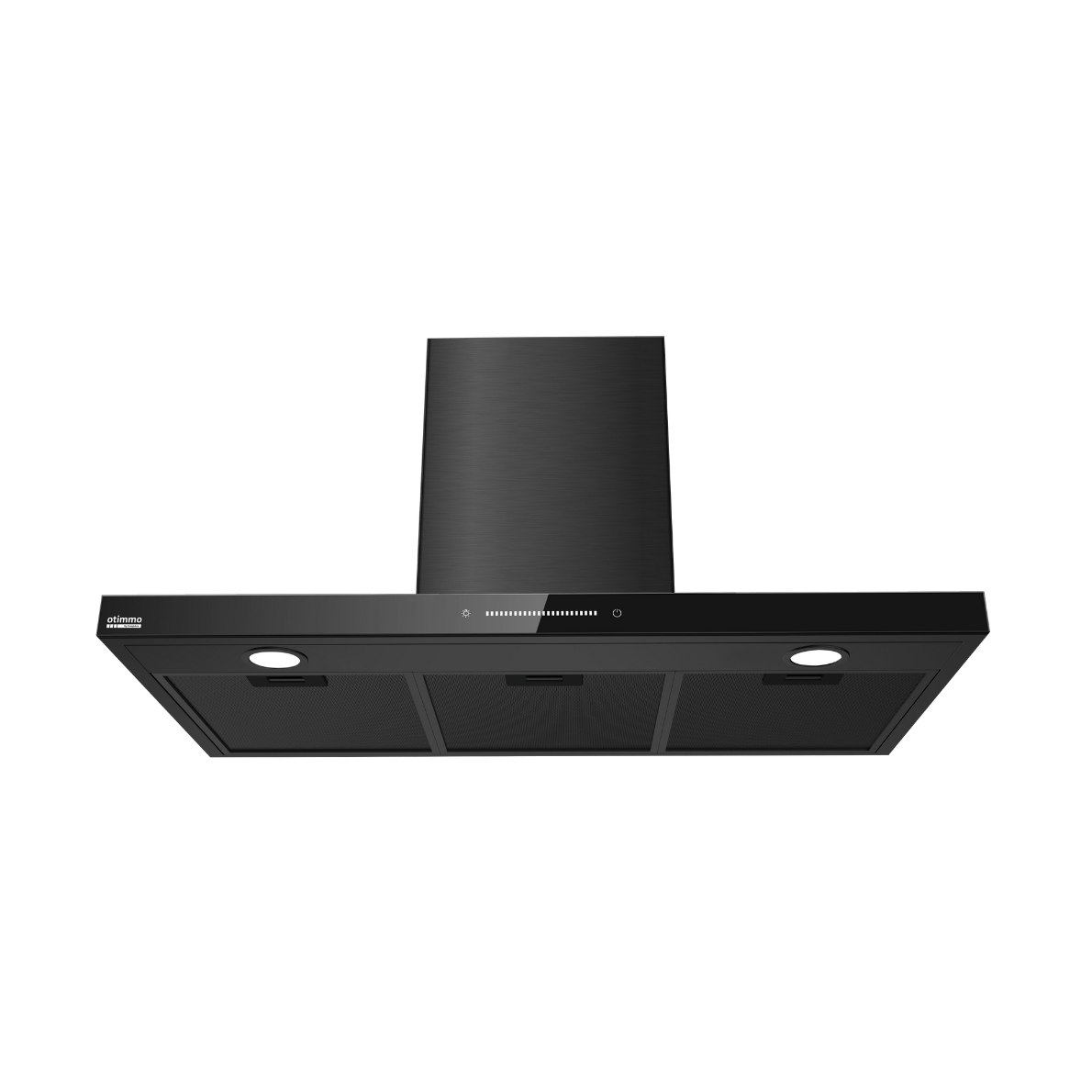90cm 1200m3/h T-Shape Chimney Hood | Black Colour