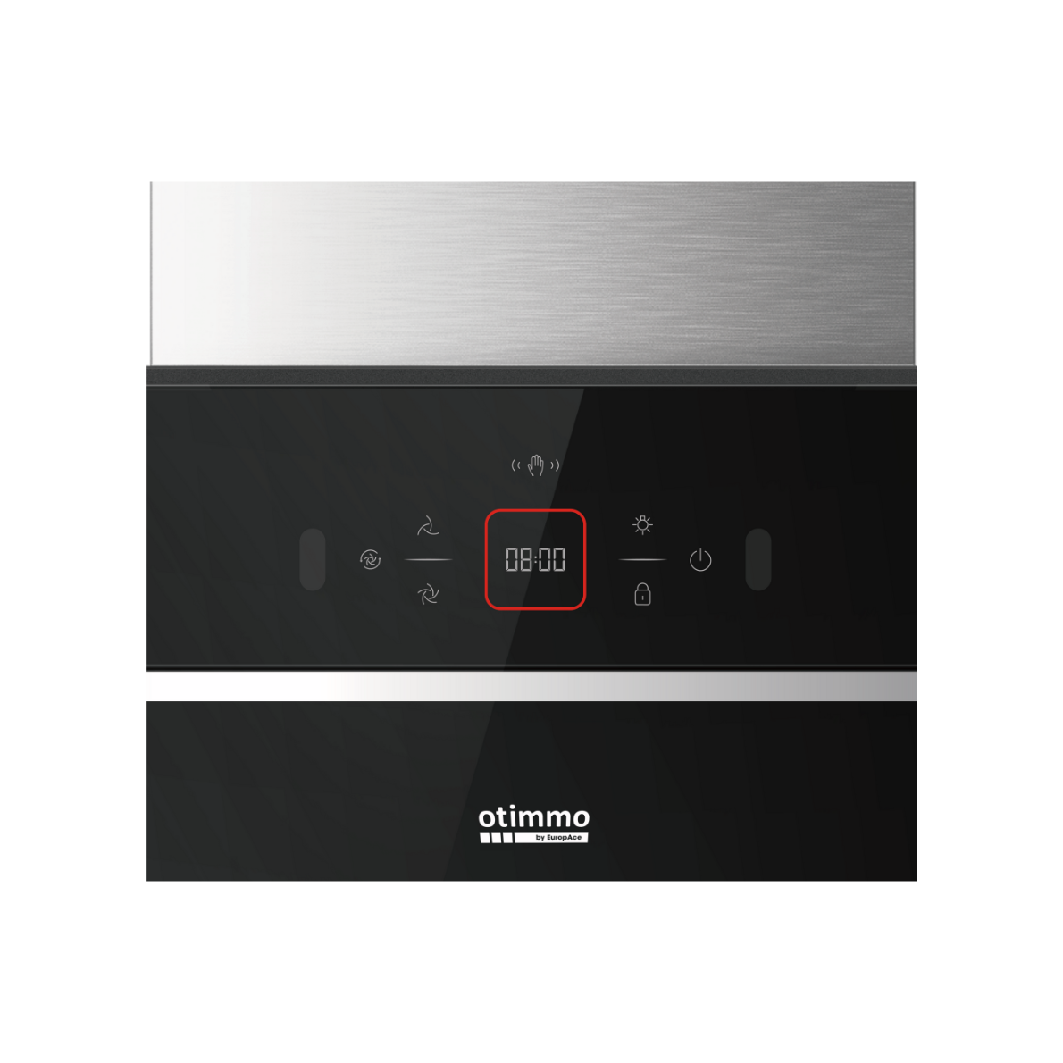 90cm 1400m3/h T-Shape Chimney Hood | Black