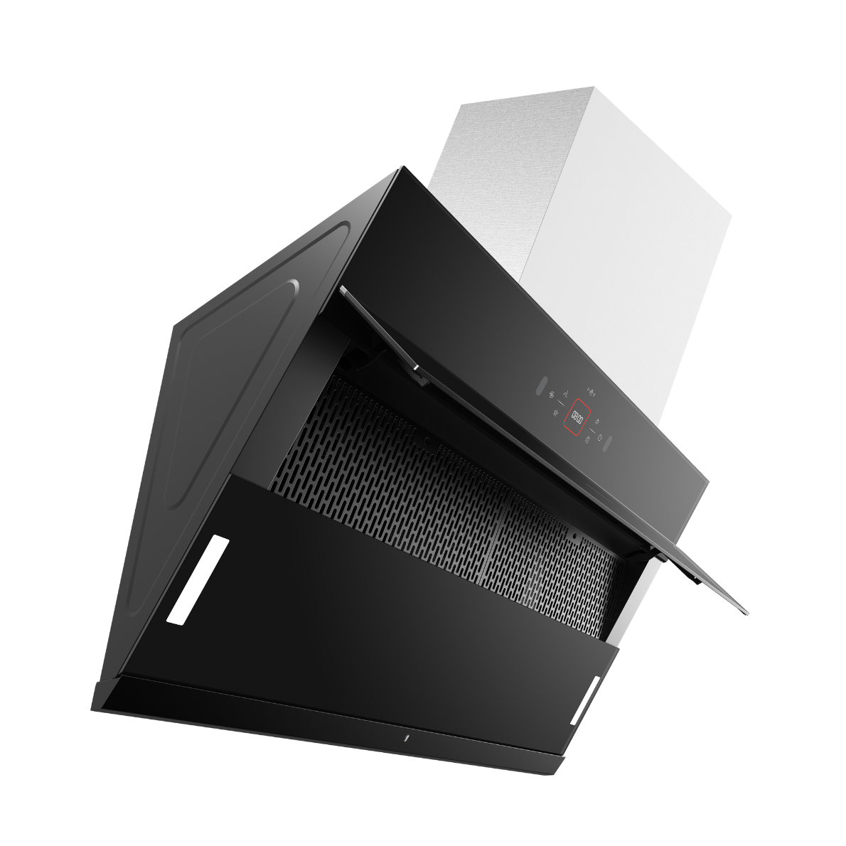 90cm 1400m3/h T-Shape Chimney Hood | Black