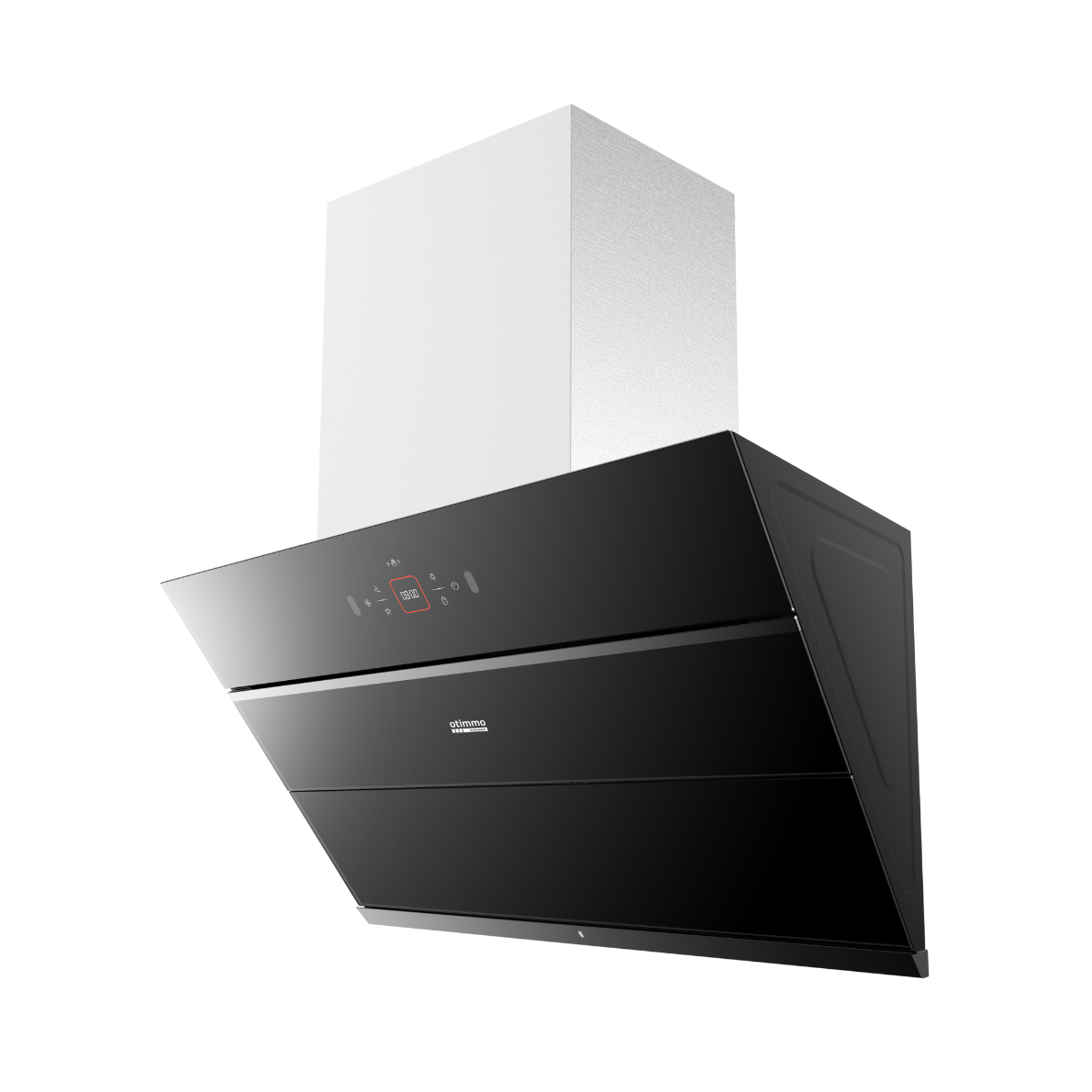 90cm 1400m3/h T-Shape Chimney Hood | Black