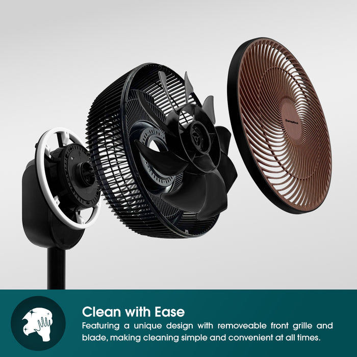 12β DC Living Fan | Portable, 3D Oscillation, Power Bank Compatible